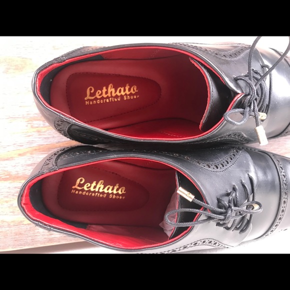 Lethato Brogue Captoe Oxford/Derby Genuin Leather - Picture 6 of 12